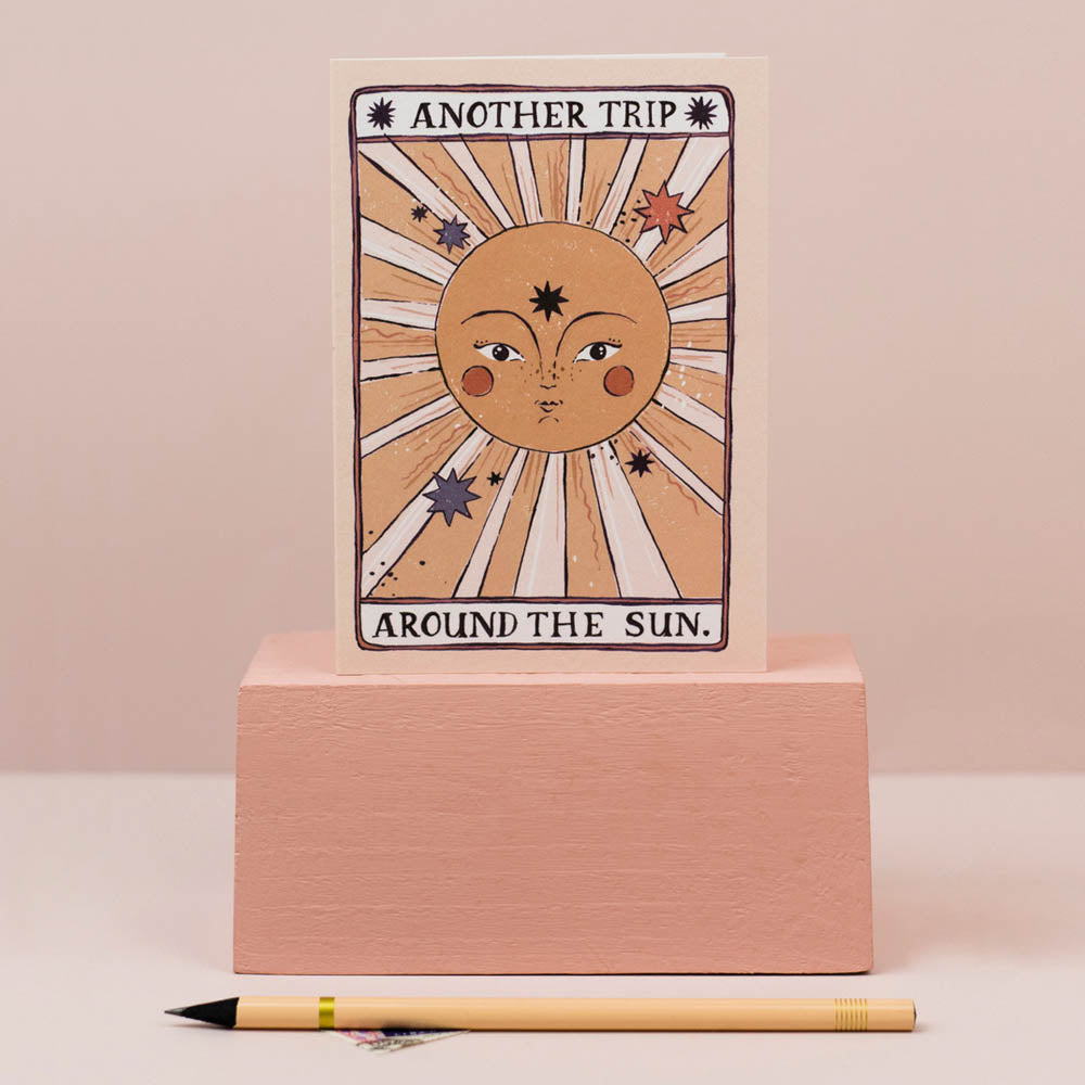 Tarot Sun Birthday Card