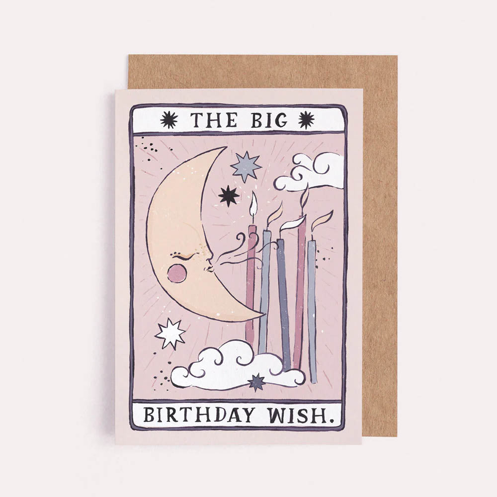 Tarot Moon Birthday Card