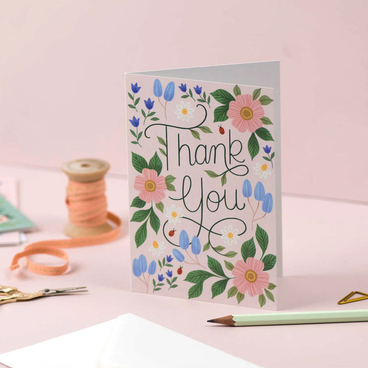Blooming Florals Thank You Card