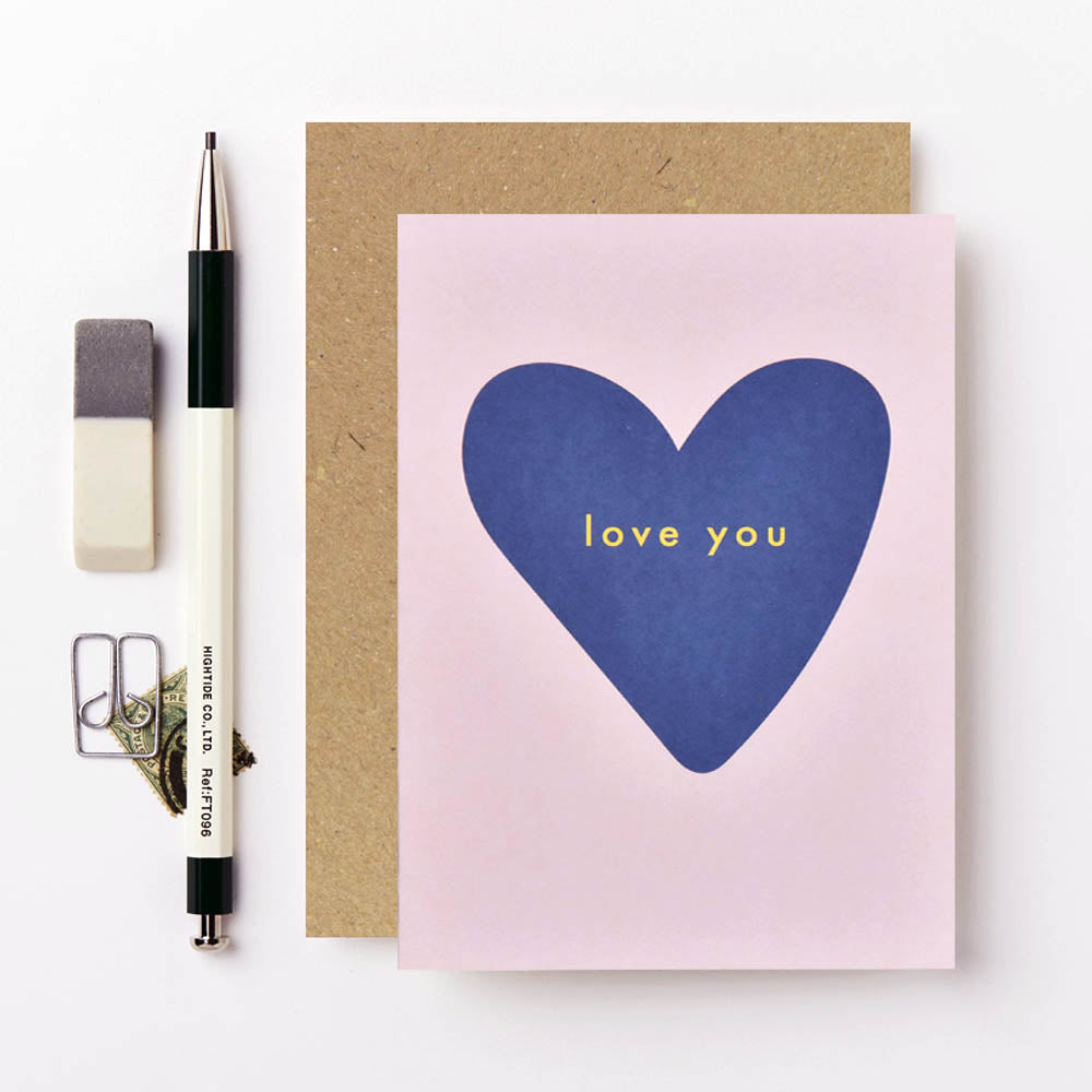 Blue Heart Card