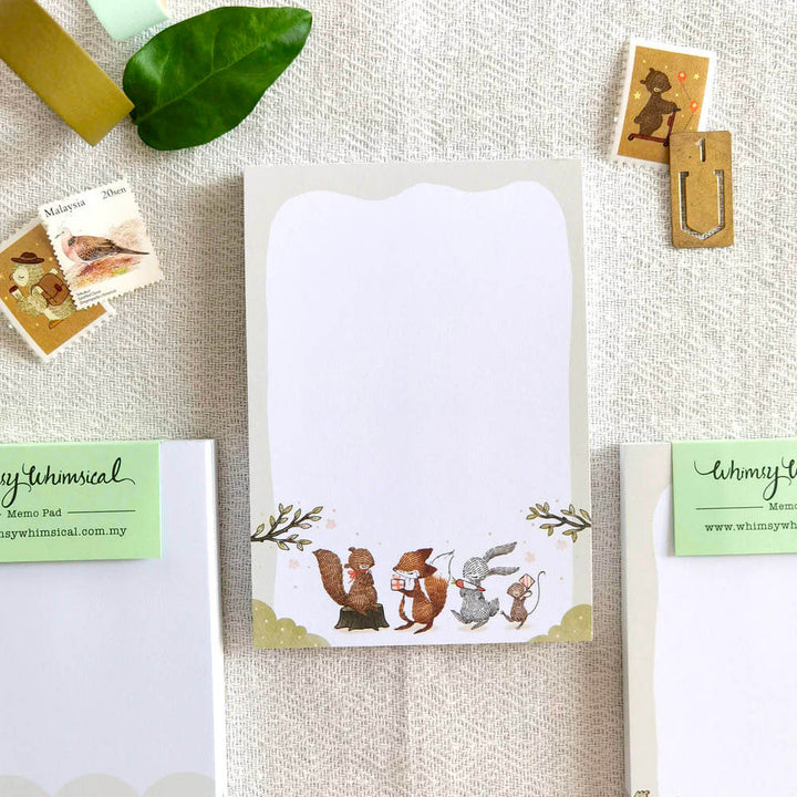 Woodland Animals Memo Pad
