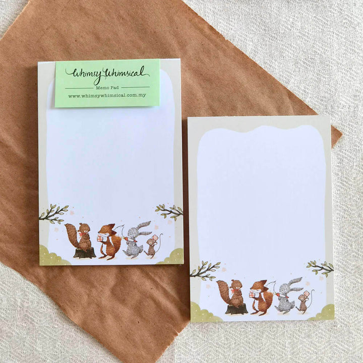 Woodland Animals Memo Pad