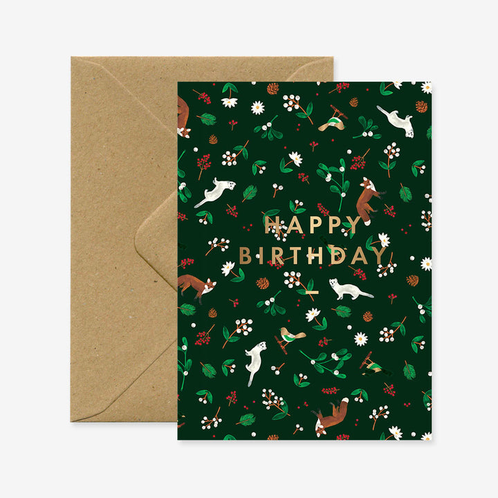 Ermine Birthday Card