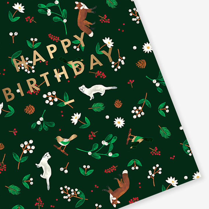 Ermine Birthday Card
