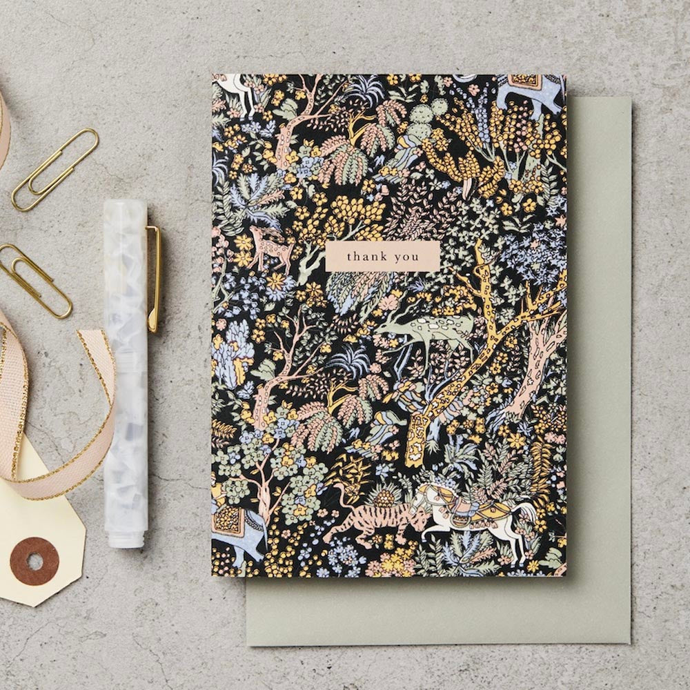 Forest Dark Thank You Card