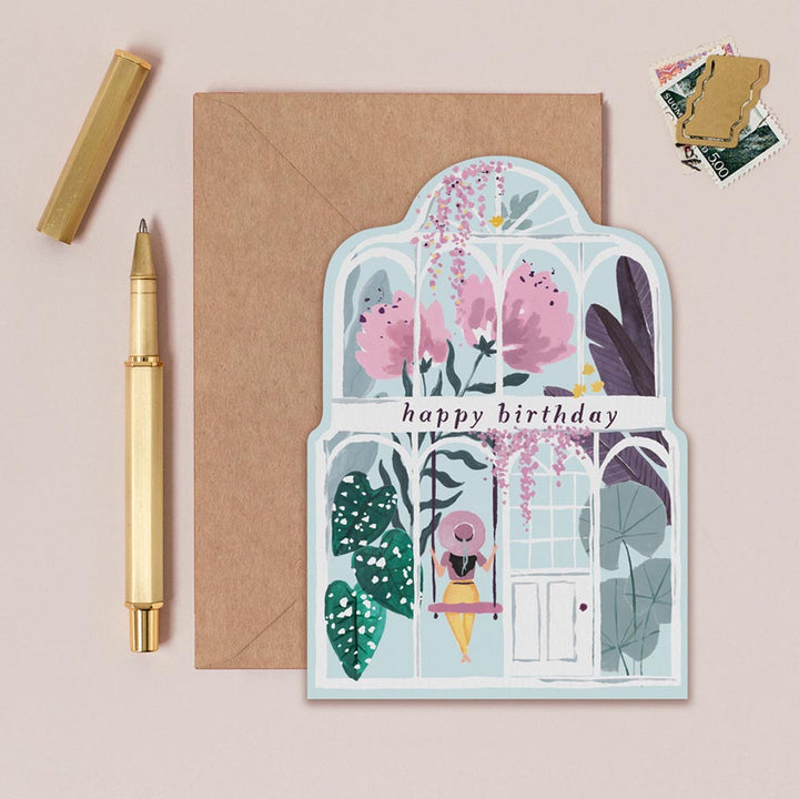 Greenhouse Birthday Card