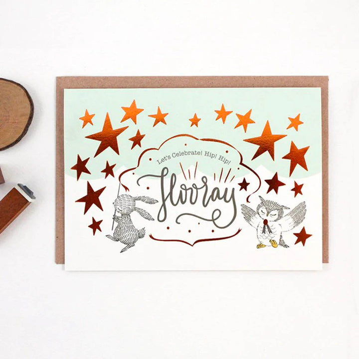 Let's Celebrate, Hip Hip Hooray Card