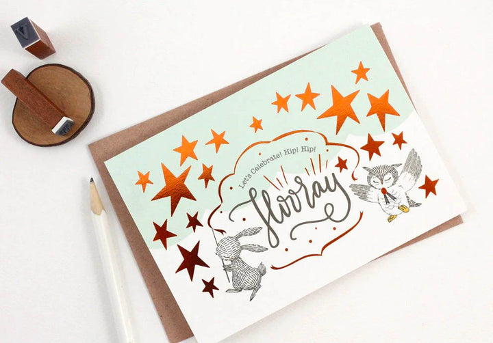 Let's Celebrate, Hip Hip Hooray Card