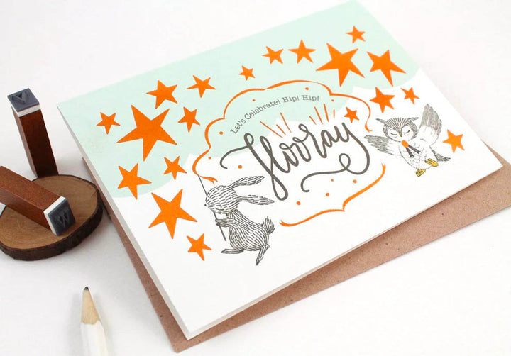 Let's Celebrate, Hip Hip Hooray Card