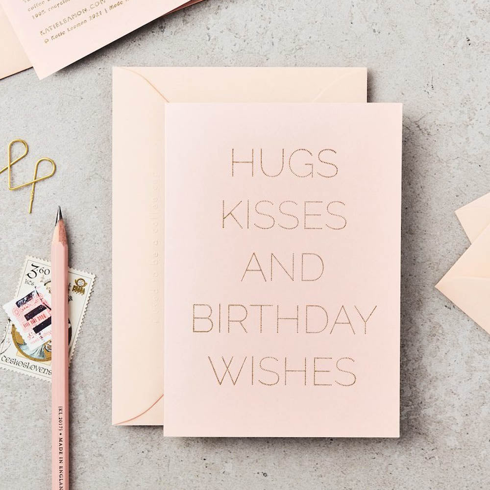 Hugs, Kisses and Birthday Wishes Card