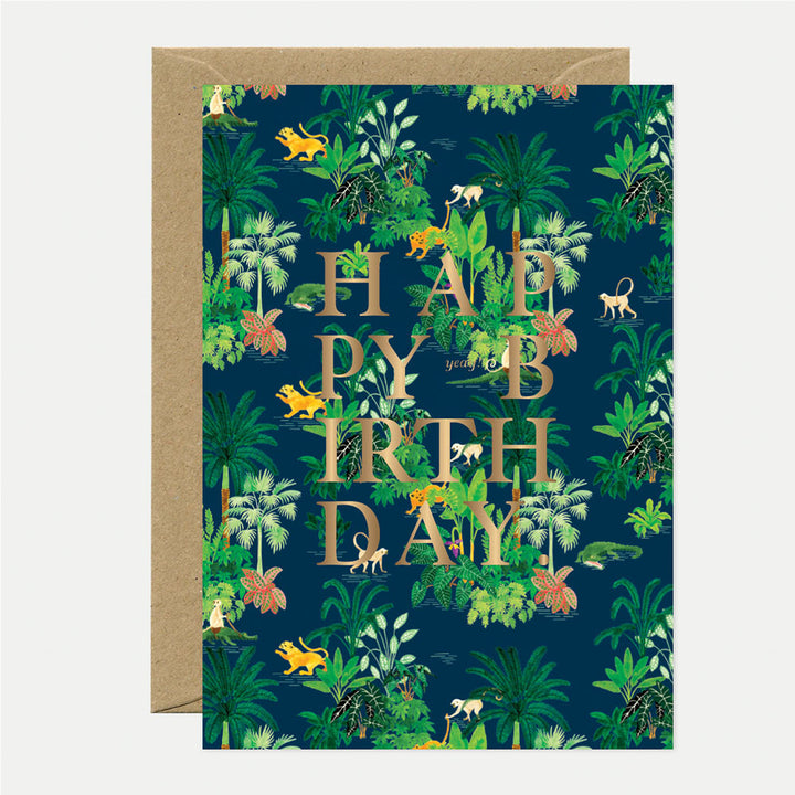Jungle Happy Birthday Card