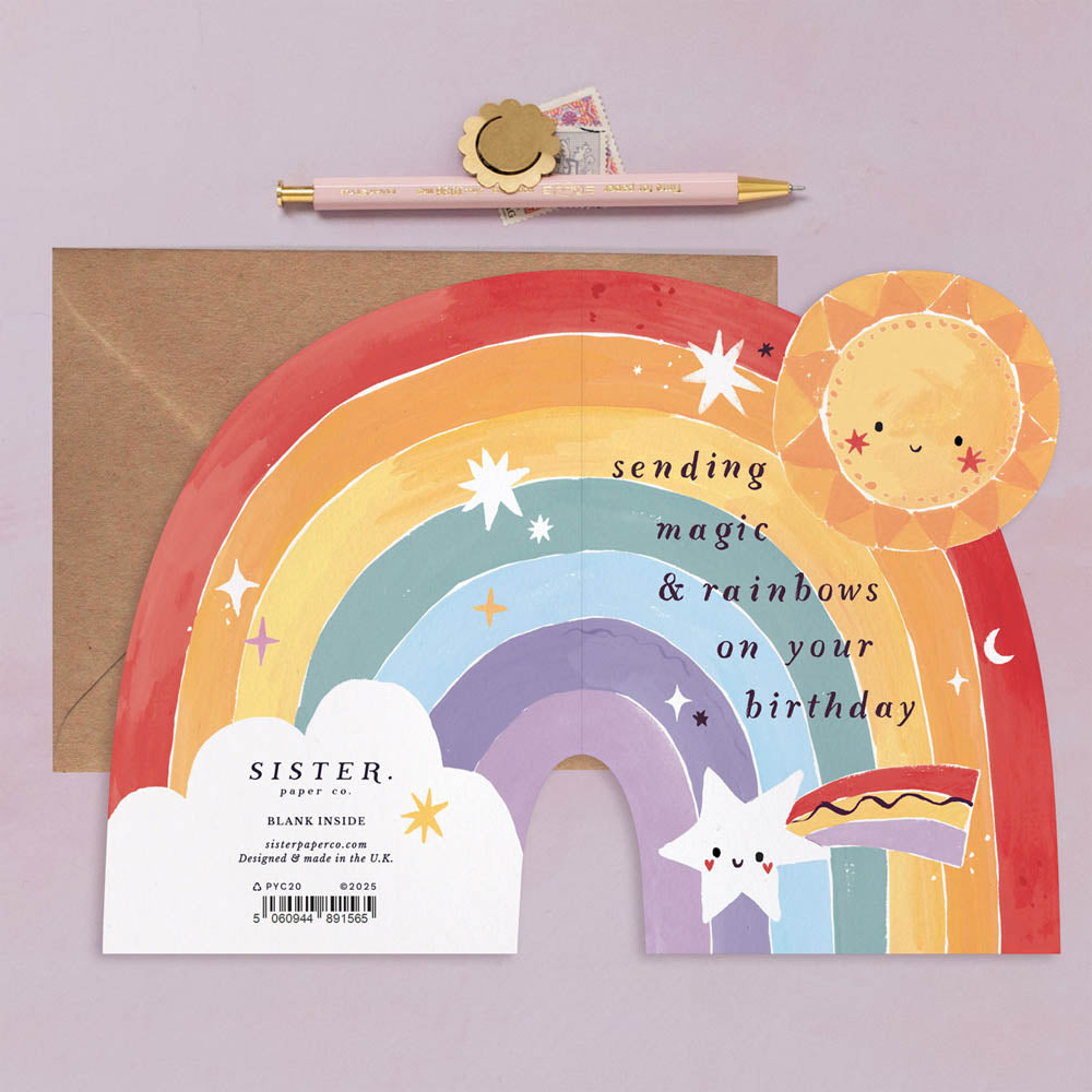 Magic and Rainbows Birthday Card