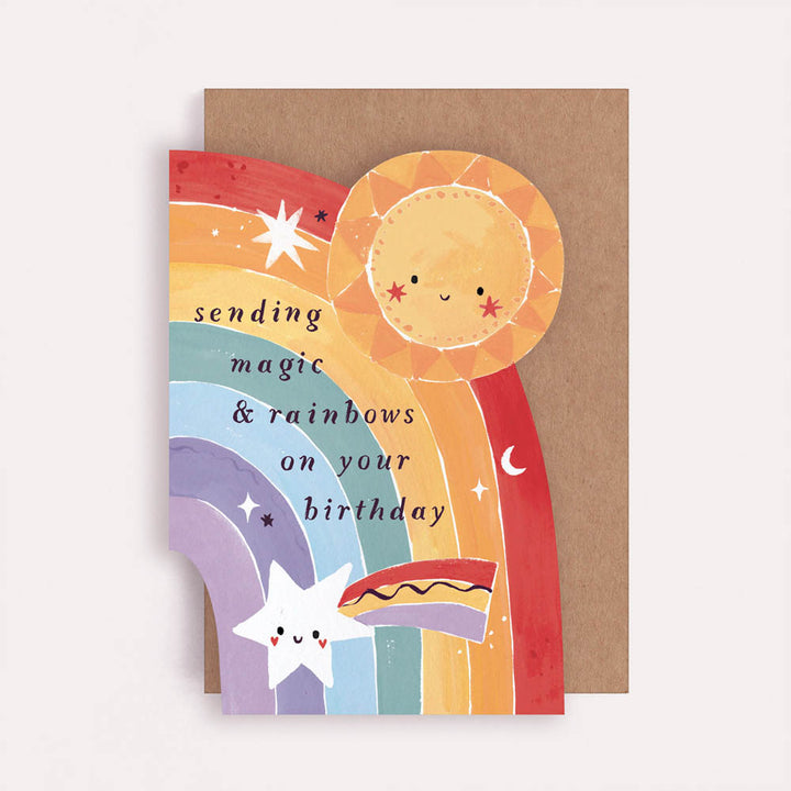 Magic and Rainbows Birthday Card