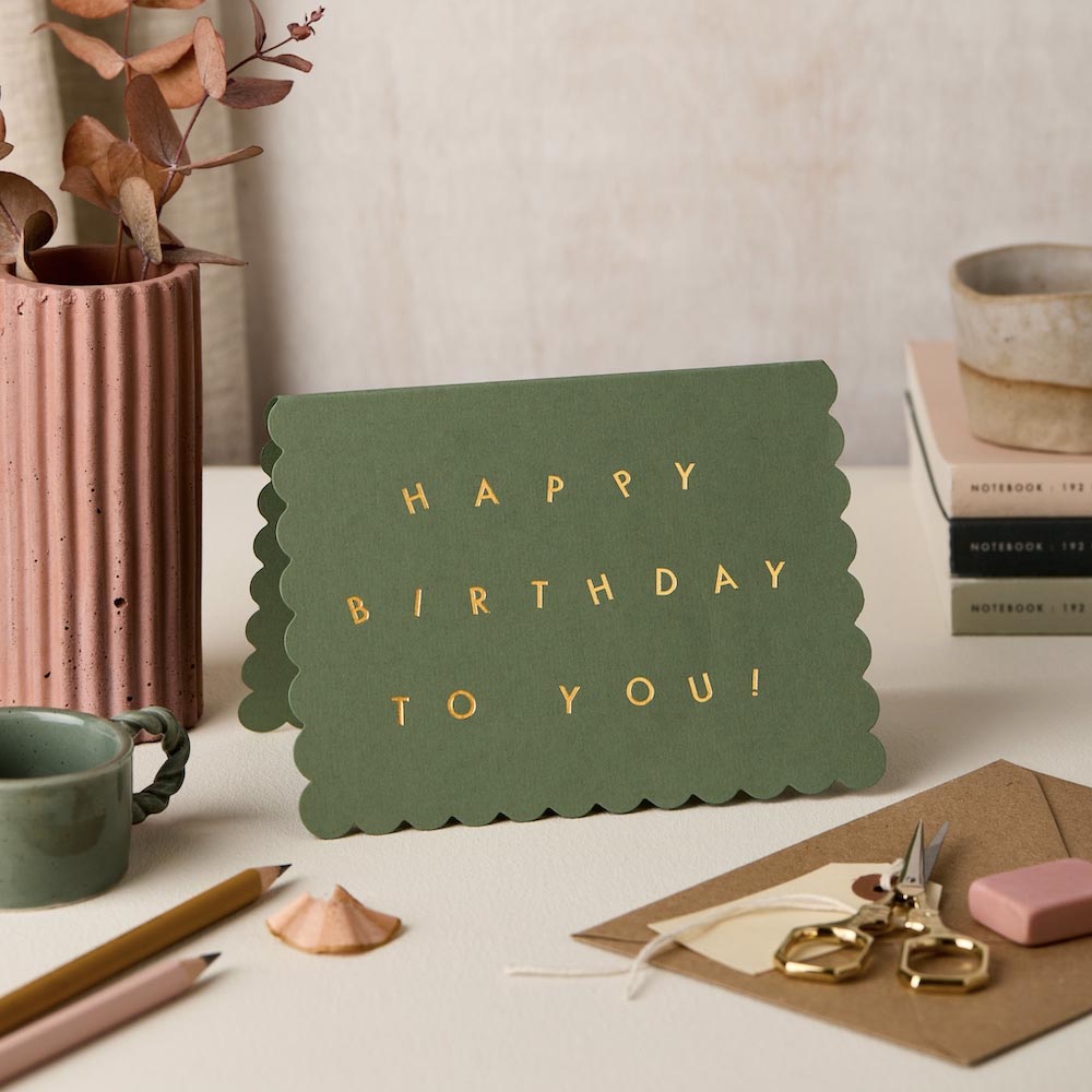Scallop Happy Birthday To You Card