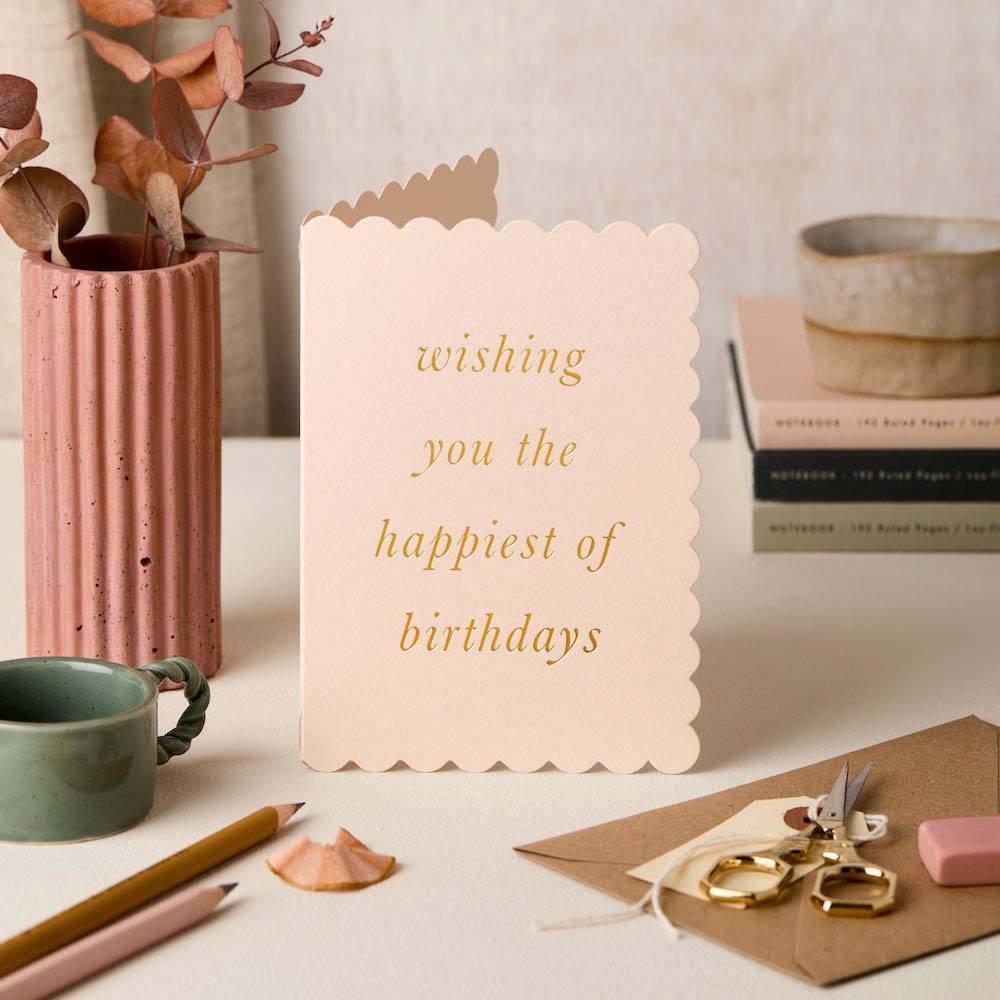 Scallop Happiest Birthday Card