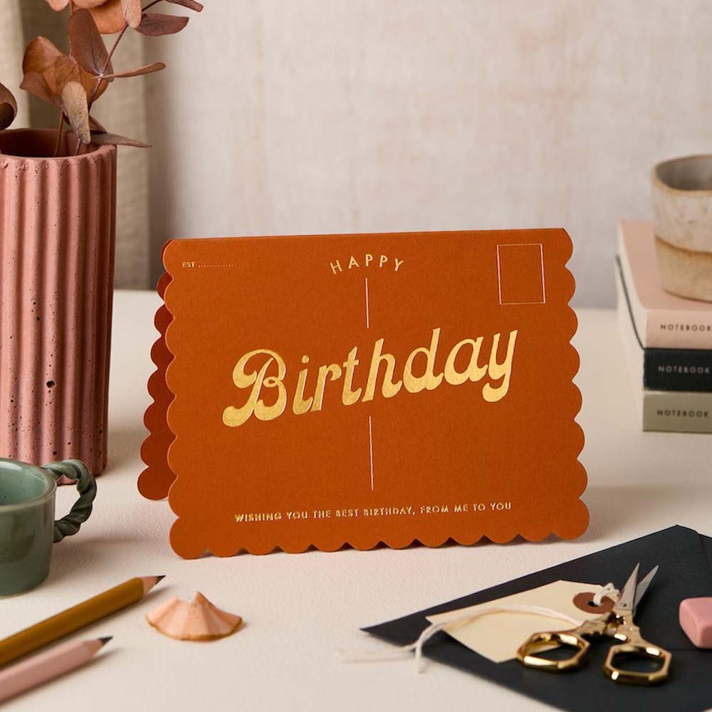 Scallop Seaside Birthday Card