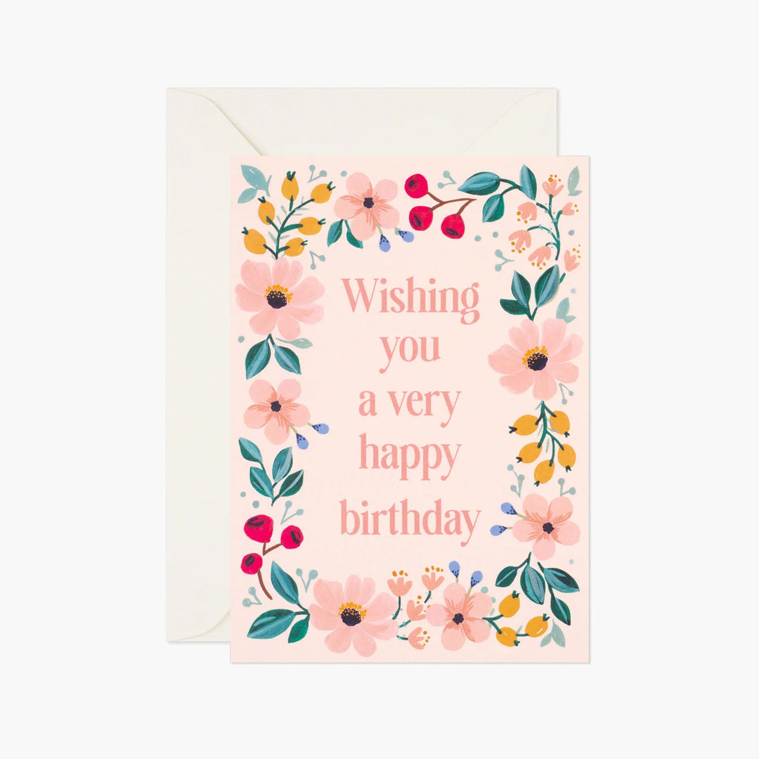 Secret Garden Birthday Card