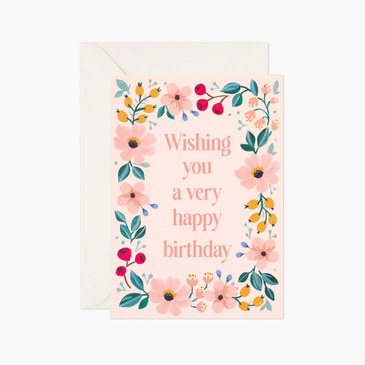 Secret Garden Birthday Card