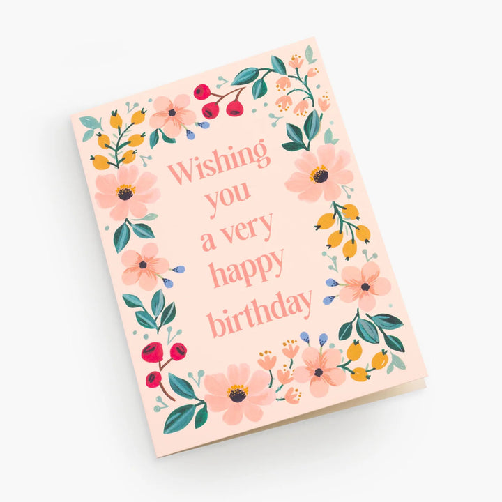Secret Garden Birthday Card