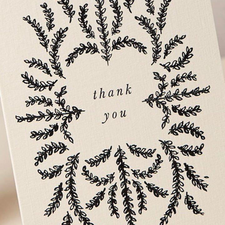 Thank You Floral Deco Card