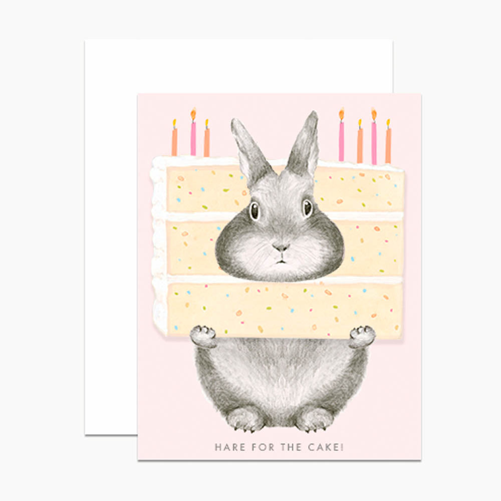 Hare for the Cake Card