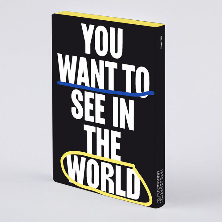 You Must Be The Change Graphic Notebook | nuuna | Dotted Notebooks