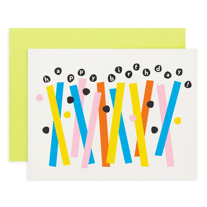 Happy Birthday Abstract Candles Card | My Darlin' | Birthday