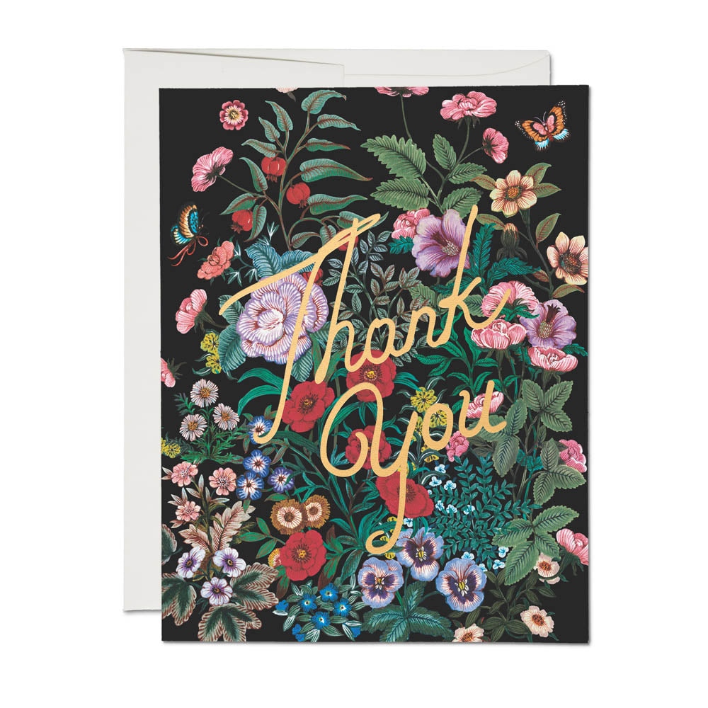 Botanical Garden Thank You Card | Red Cap Cards | Thank You