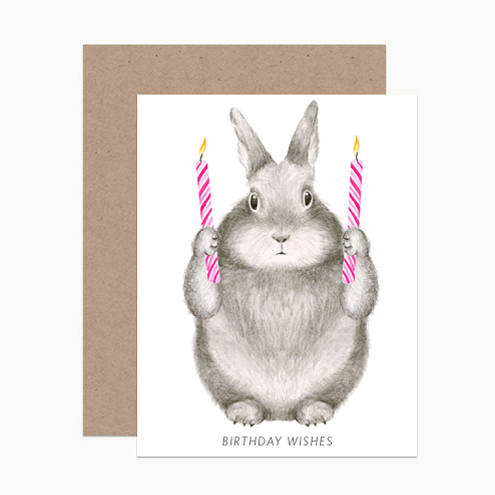 Birthday Wishes Bunny Card