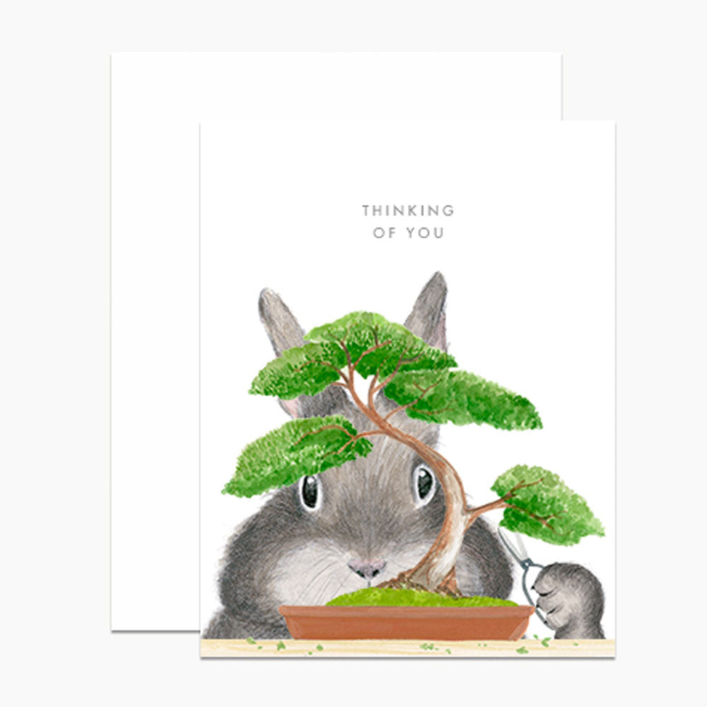 Bonsai Bunny Card