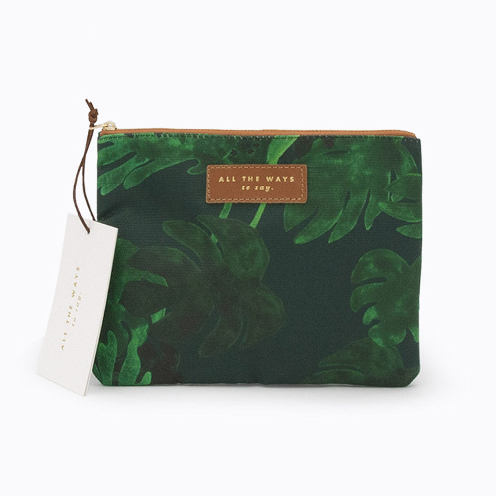 Monstera Clutch Bag