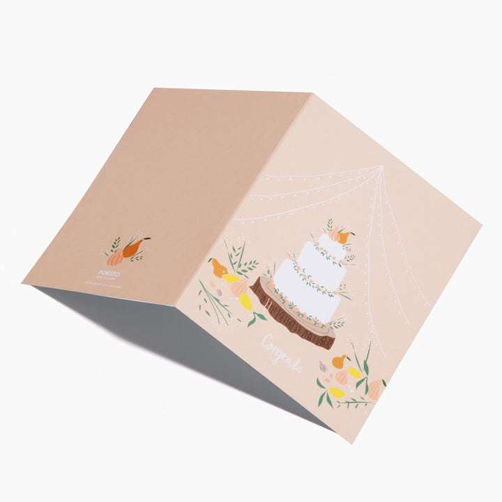 Congrats Wedding Cake Card | Poketo | Wedding + Anniversary
