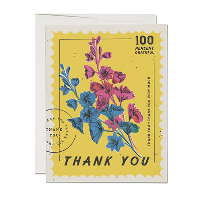 100 Percent Thank You Card | Red Cap Cards | Thank You