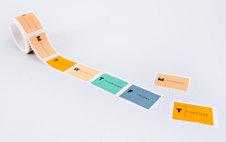 Days of the Week Stamp Washi Tape | The Completist | Washi Tape