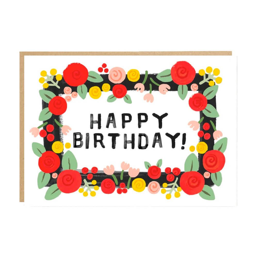 Bold Folk Floral Birthday Card | Jade Fisher | Birthday