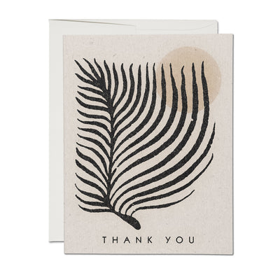 Palm Sun Thank You Card | Red Cap Cards | Thank You