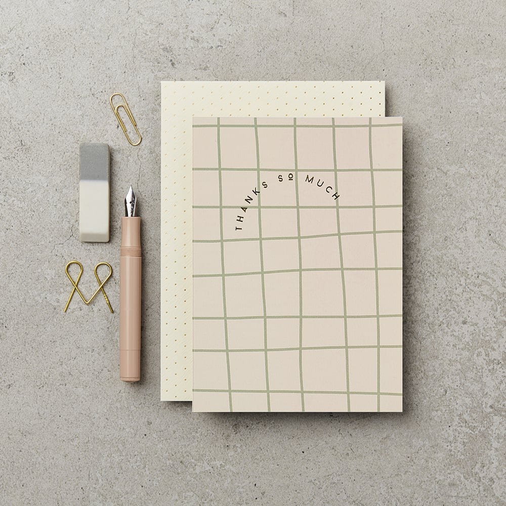 Grid Thanks Card | Katie Leamon | Thank You