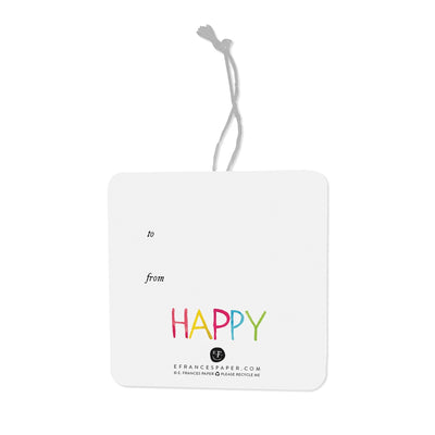 Happiest Gift Tags | E. Frances Paper | Gift Tags