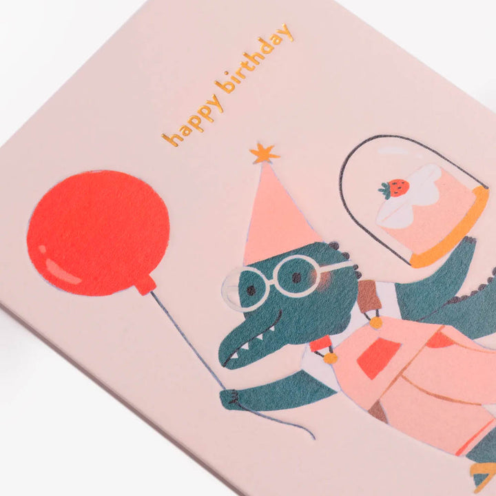 Happy Birthday Crocodile Card