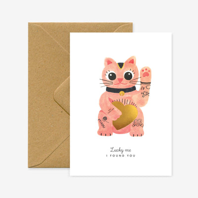 Lucky Cat Card | All the Ways to Say | Friendship + Love