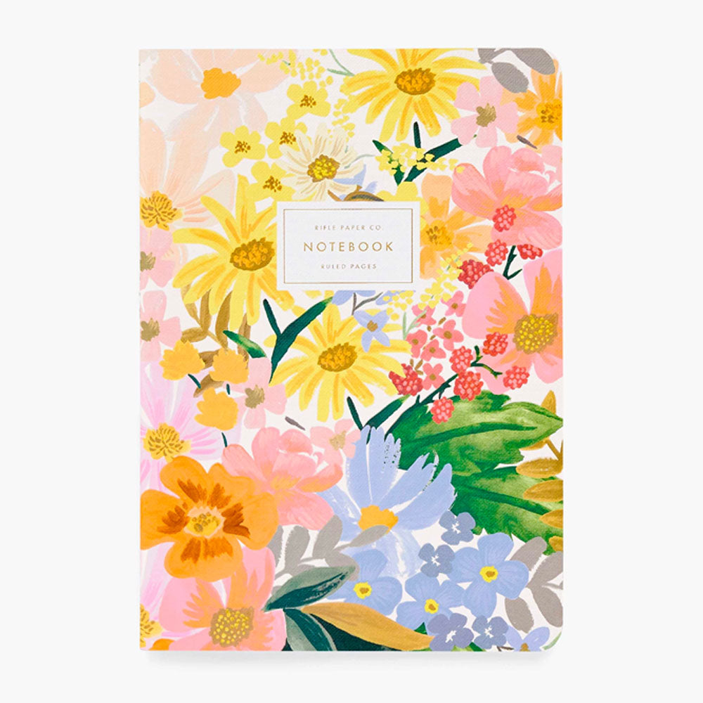 Marguerite Stitched Notebook Set | Rifle Paper Co | Lined Notebooks