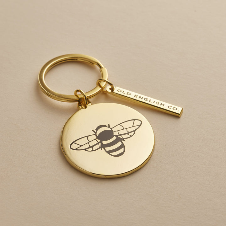 Gold Bee Keyring | Old English Company | Keyrings