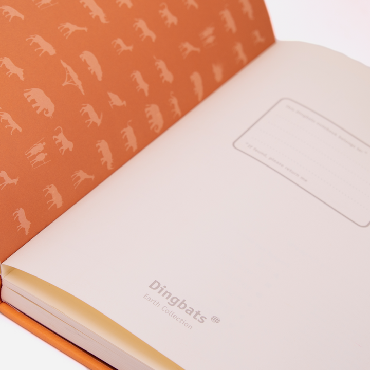 Dingbats* Earth Tangerine Serengeti Journal | Dingbats* | Dotted Notebooks