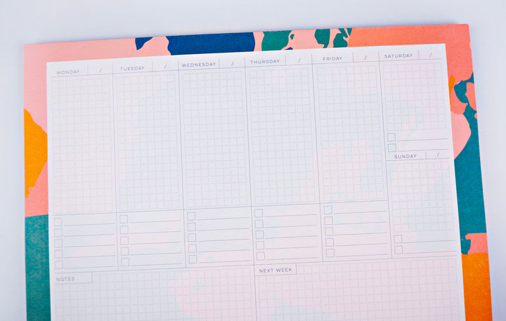 Palette Knife Weekly Planner Pad | The Completist | Planner Pads