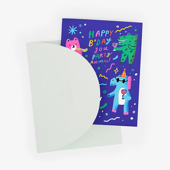 Party Animals Birthday Card | Mossery | Birthday