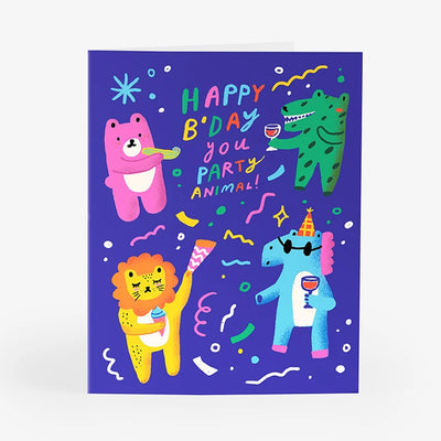 Party Animals Birthday Card | Mossery | Birthday
