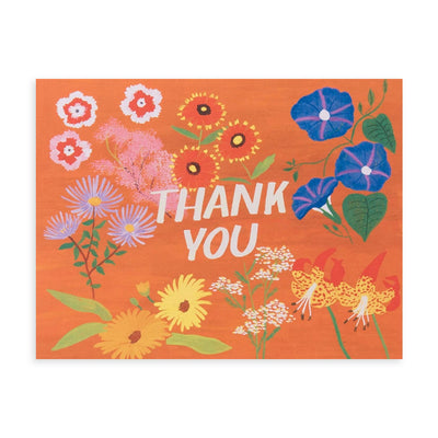 Orange Floral Thank You Card | Small Adventure | Thank You
