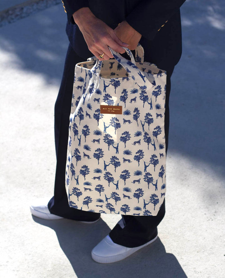 Blue Jungle Tote Bag