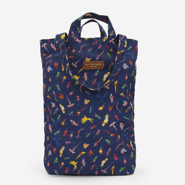 Neon Birds Tote Bag