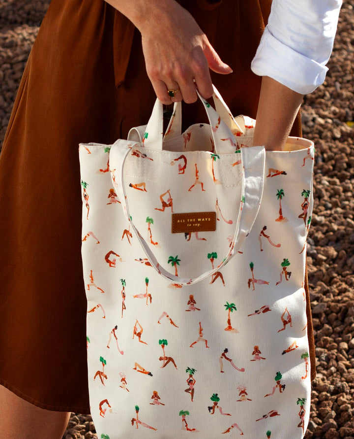 Yoga Pattern Tote Bag